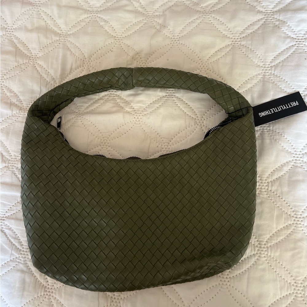 Green Woven Handbag